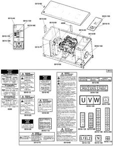 Decals Group - Circuit Protection Diagram and Parts List for 076197-00  Briggs and Stratton Generator